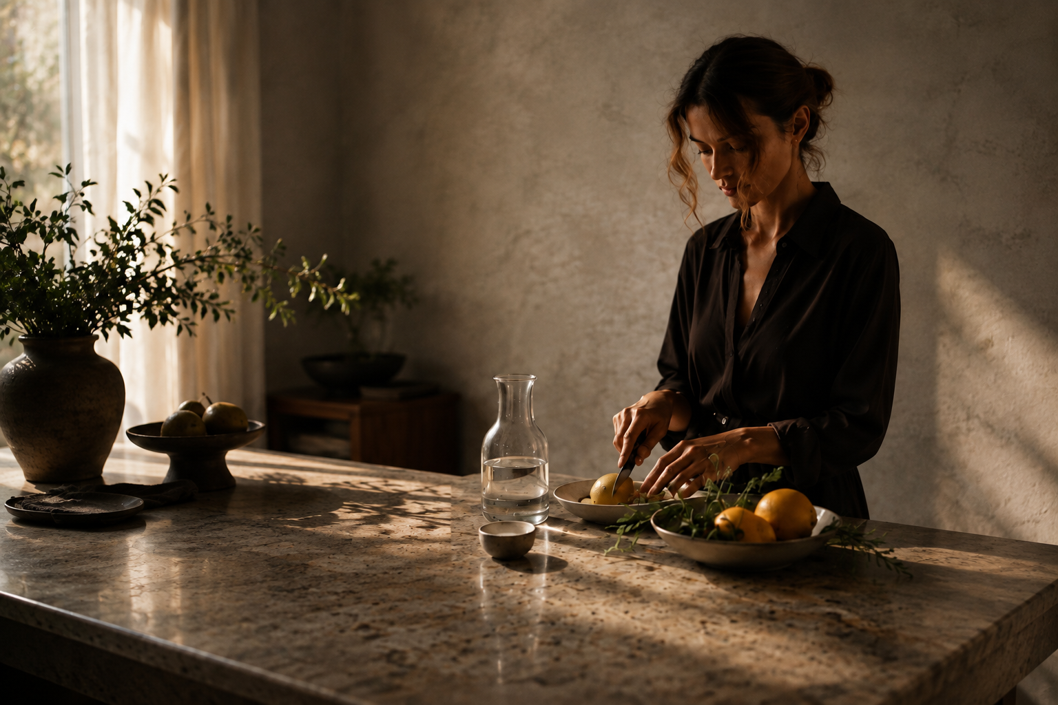 Préparation d’un repas simple et sain